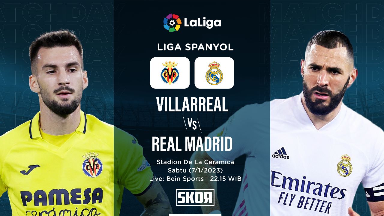 Hasil Villarreal vs Real Madrid: Diwarnai Dua Penalti, Los Blancos Tumbang