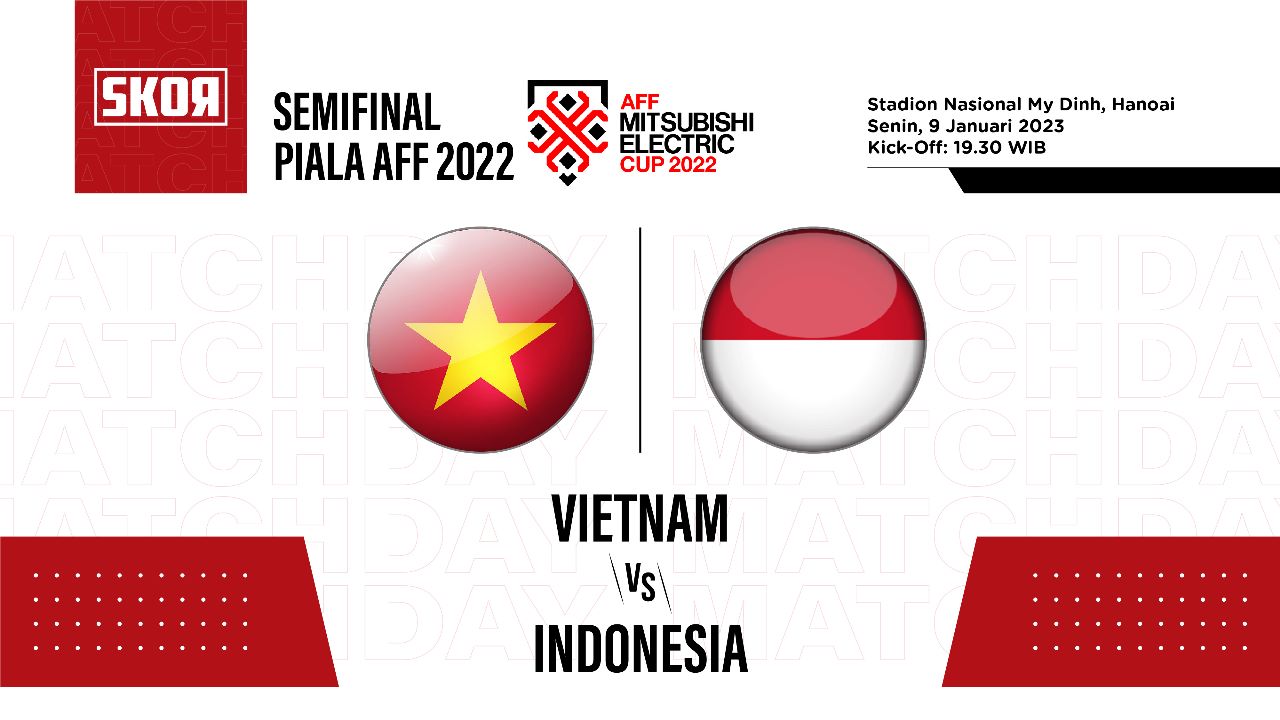 Babak Pertama Vietnam vs Indonesia di Piala AFF 2022: Dikejutkan Gol Cepat, Garuda Sementara Tertinggal