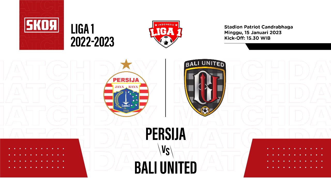 Prediksi dan Link Live Streaming Persija vs Bali United di Liga 1 2022-2023