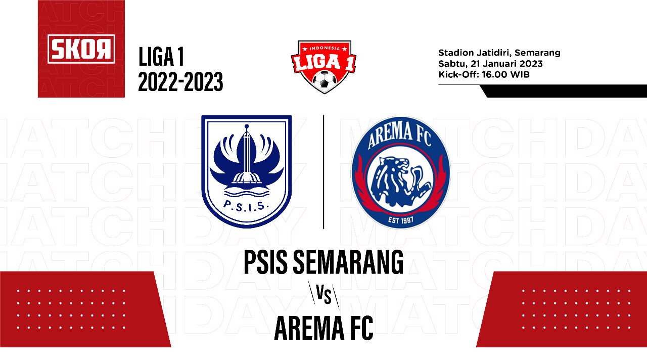 Prediksi dan Link Live Streaming PSIS Semarang vs Arema FC di Liga 1 2022-2023