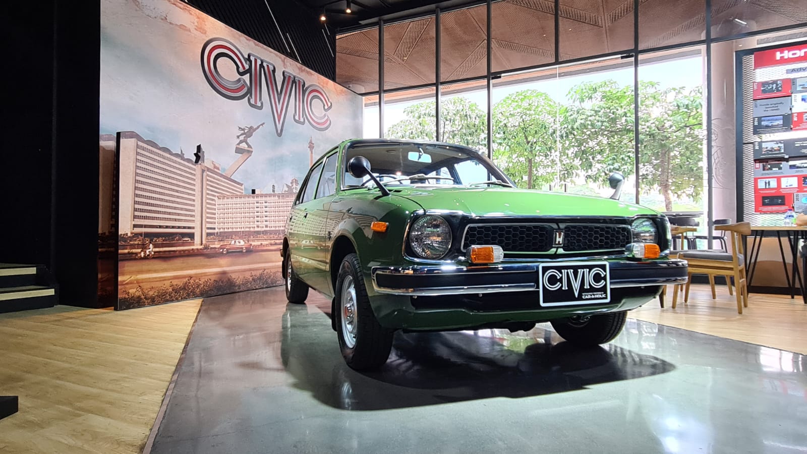 Mobil Klasik Honda Civic Generasi Pertama Dipamerkan di Dreams Cafe Jakarta