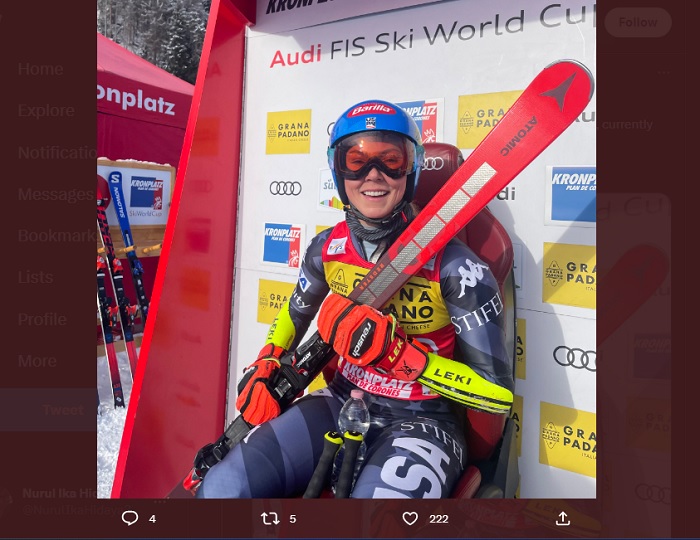 Undangan Makan Siang Roger Federer Menjadi Kunci Mikaela Shiffrin ke Puncak Ski Alpine Wanita