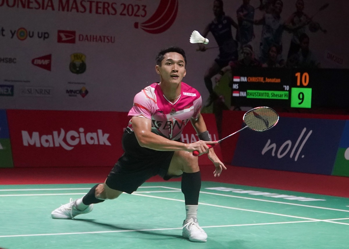 Indonesia Masters 2023: Jelang Hadapi Lakshya Sen, Jonatan Christie Lihat Kondisi Lapangan
