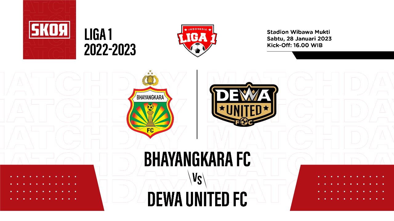 Prediksi dan Link Live Streaming Bhayangkara FC vs Dewa United di Liga 1 2022-2023