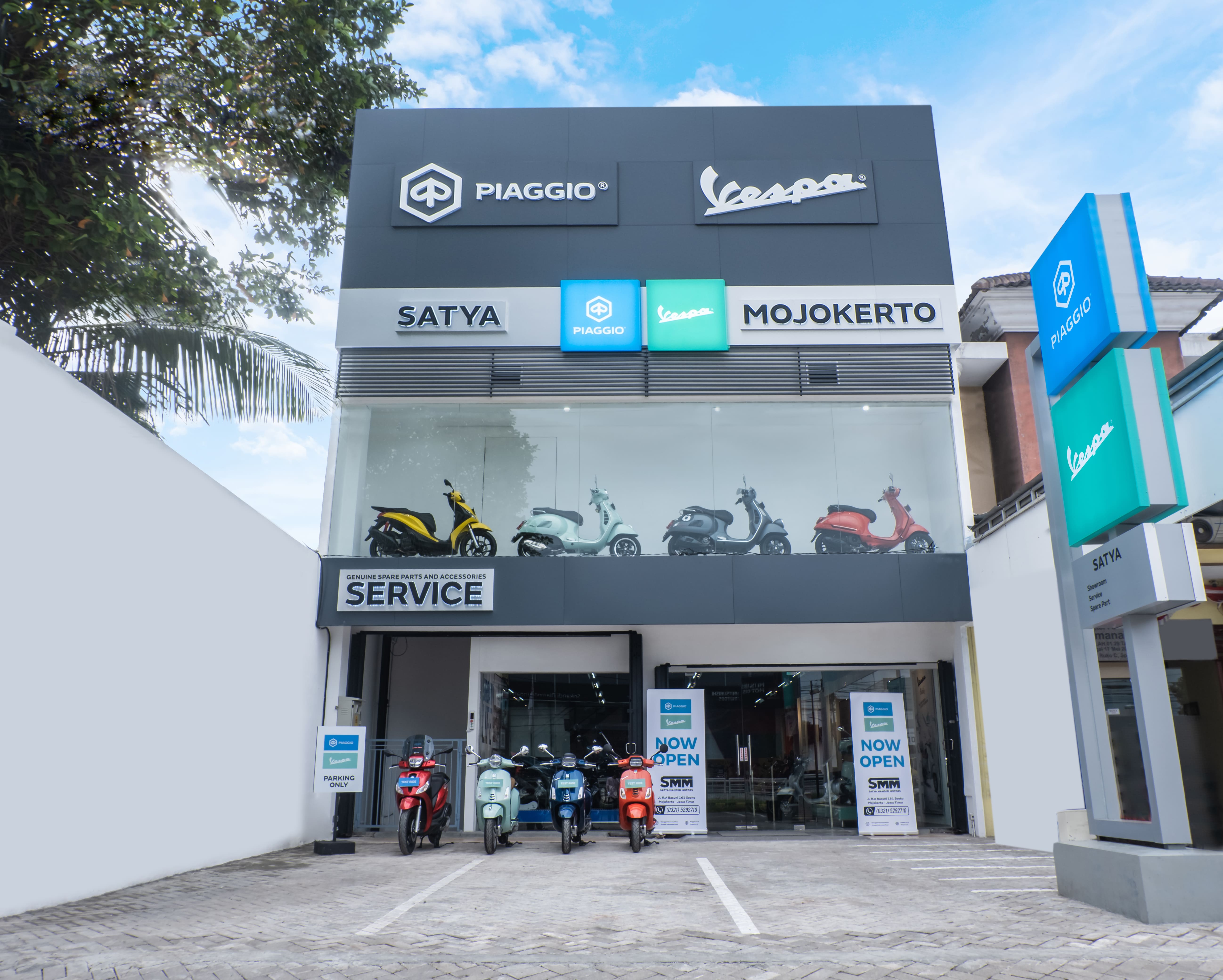 Diler Premium Motoplex 2 Hadir di Mojokerto, Piaggio Perluas Jaringan di Jawa Timur 