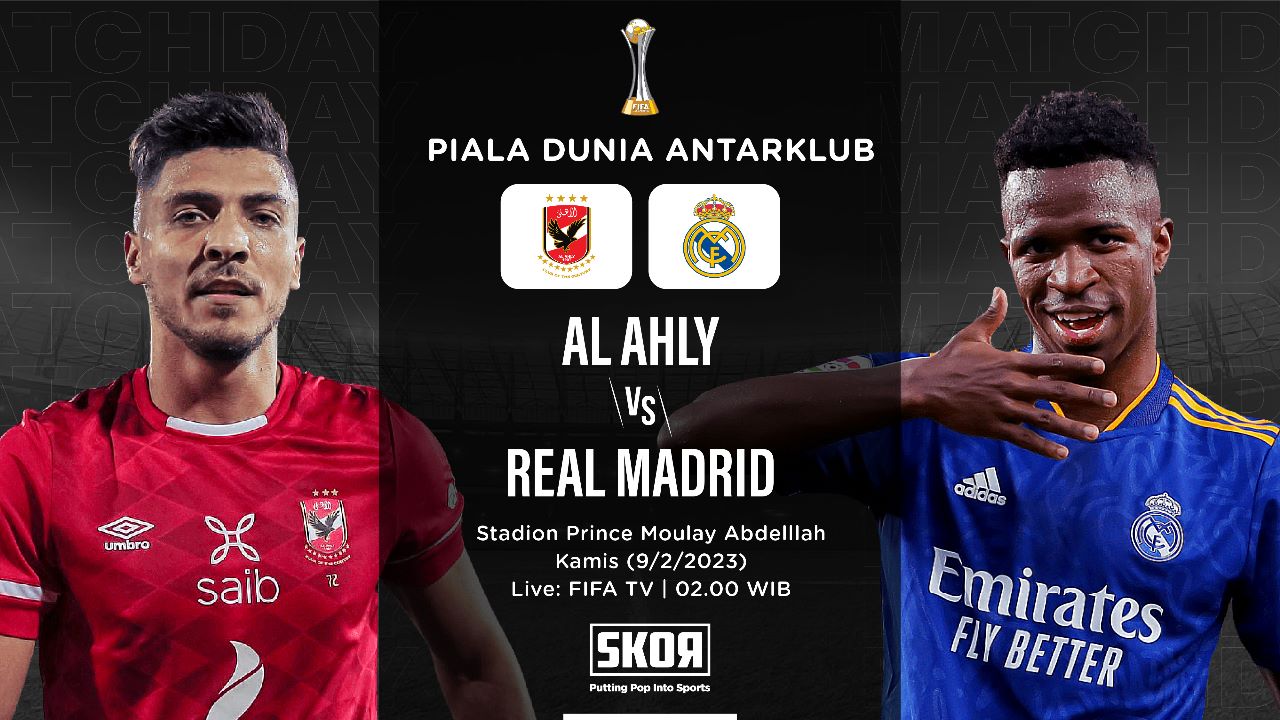 Hasil Al Ahly vs Real Madrid: Pesta Gol, Los Blancos ke Final Piala Dunia Antarklub