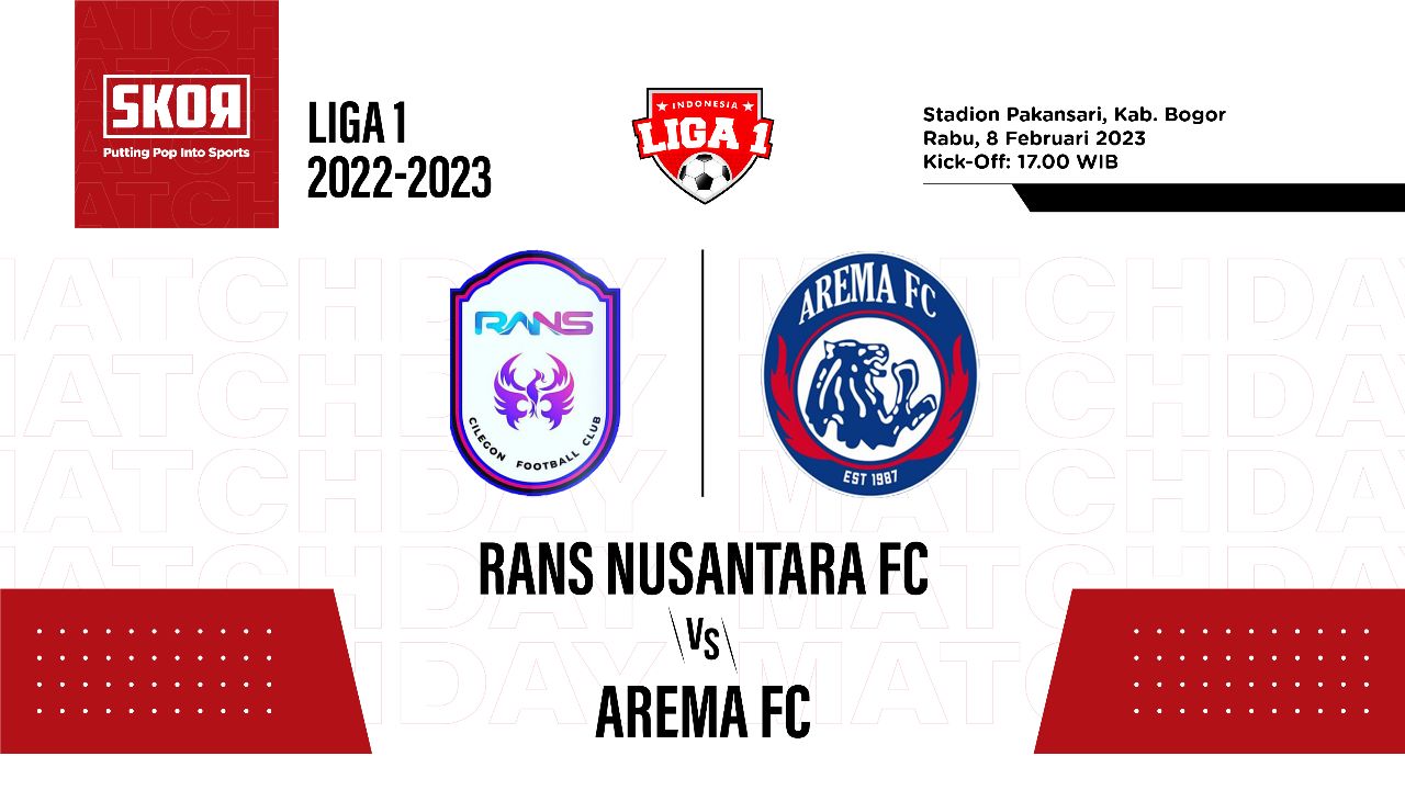 Prediksi dan Link Live Streaming Rans Nusantara FC vs Arema FC di Liga 1 2022-2023