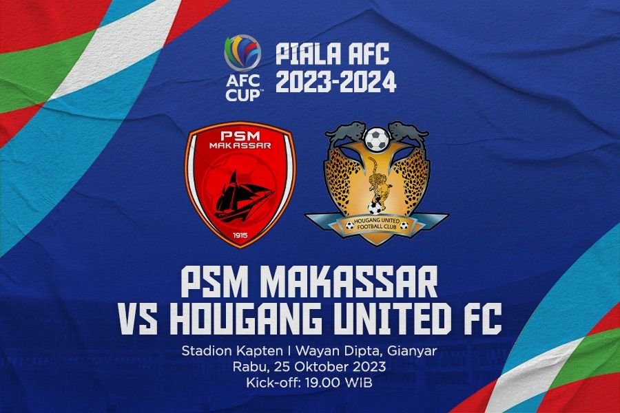 Hasil PSM Makassar vs Hougang United: Juku Eja Raih Kemenangan Perdana di Piala AFC