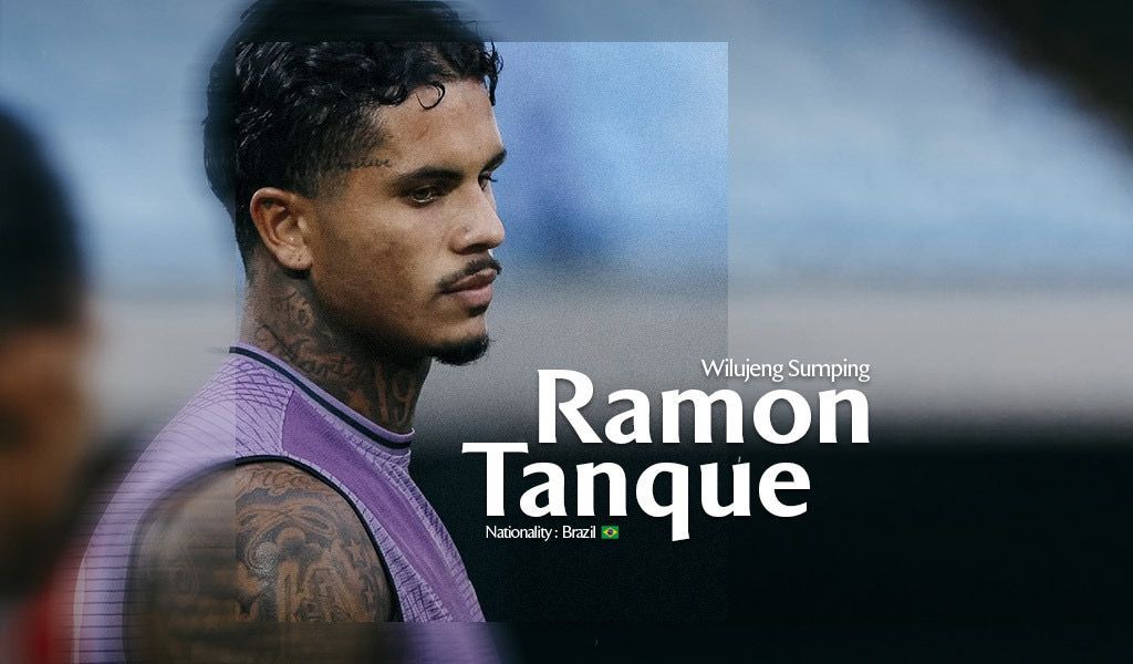 Poster perkenalan Ramon Tanque sebagai pemain asing baru Persib Bandung pengganti David da Silva yang diumumkan lewat bioskop di Bandung, 28 Juni 2025. (Media Persib Bandung)