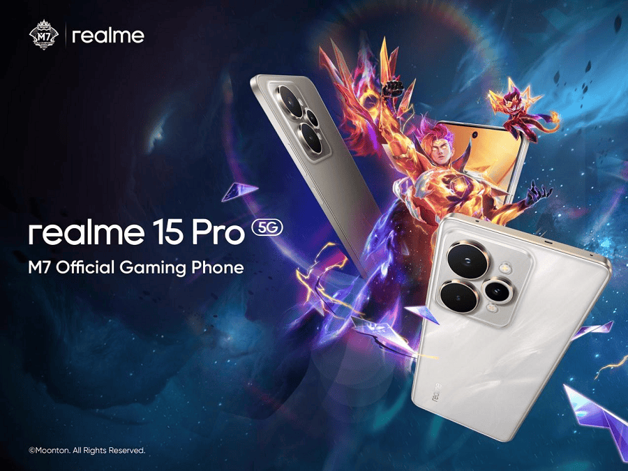 realme 15 Pro 5G jadi M7 Official Gaming Phone. (realme)