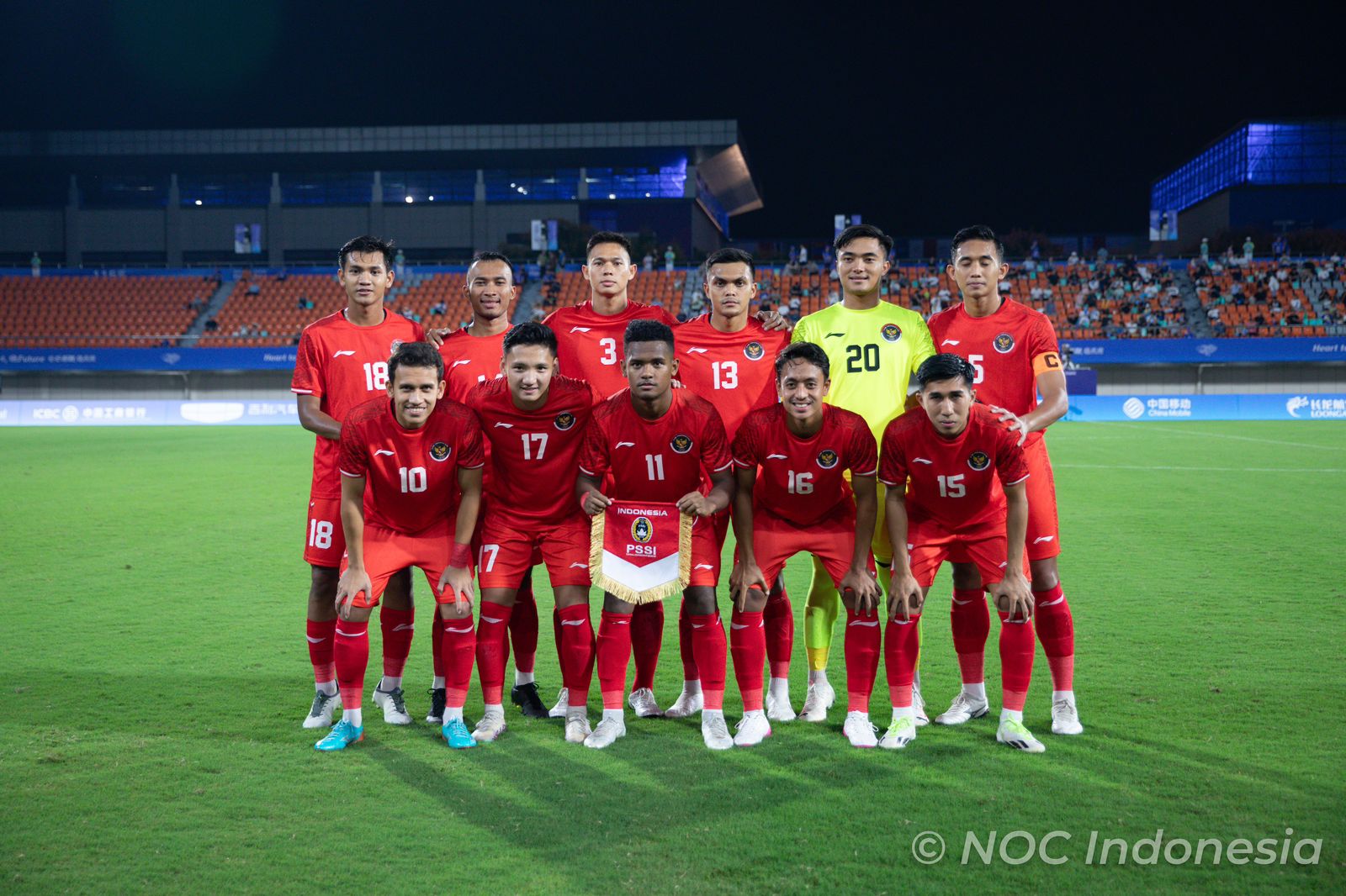 Skuad timnas U-24 Indonesia di Asian Games 2022. (Dok. NOC Indonesia)
