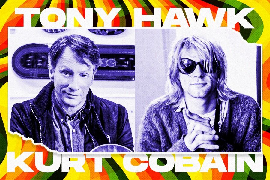Tony Hawk Reproduksi Skateboard yang Dilukis Tangan oleh Kurt Cobain